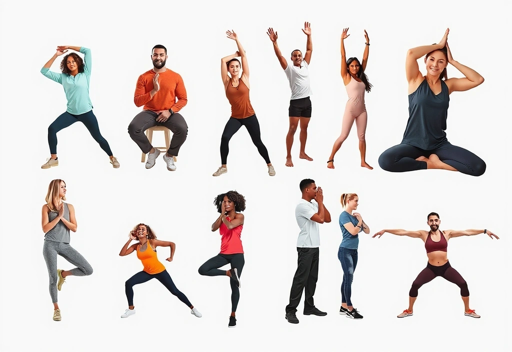 Diferite tipuri de exerciții fizice ușoare